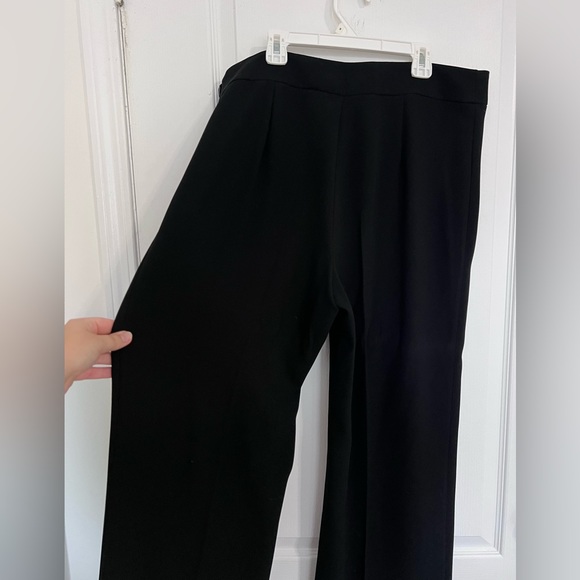 NWT. Zara high waisted black wide leg dress pant with side zipper. - Picture 2 of 3